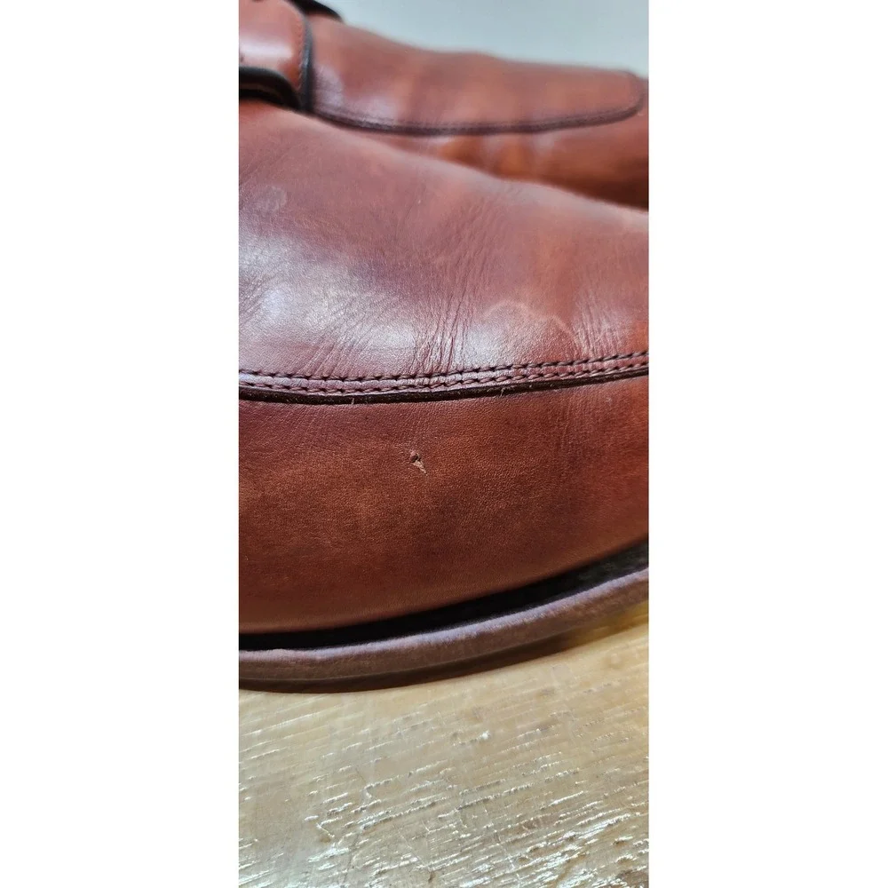 Allen Edmonds Delray Brown Leather Split Toe Derby Dress Shoes 11.5 D 1298